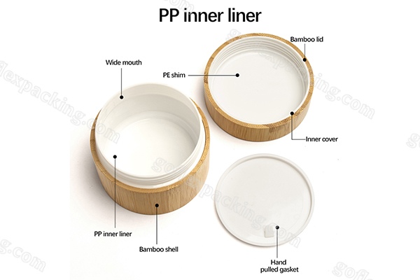 All bamboo jar with PP inner 10