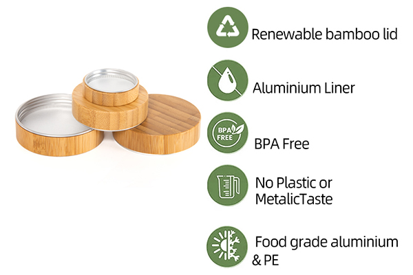 Screw Wooden Cap With Aluminium Liner 3