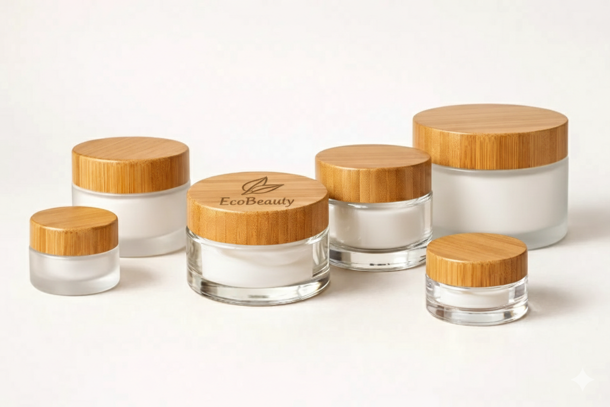 Glass Jar with Bamboo Lid Packaging product collection